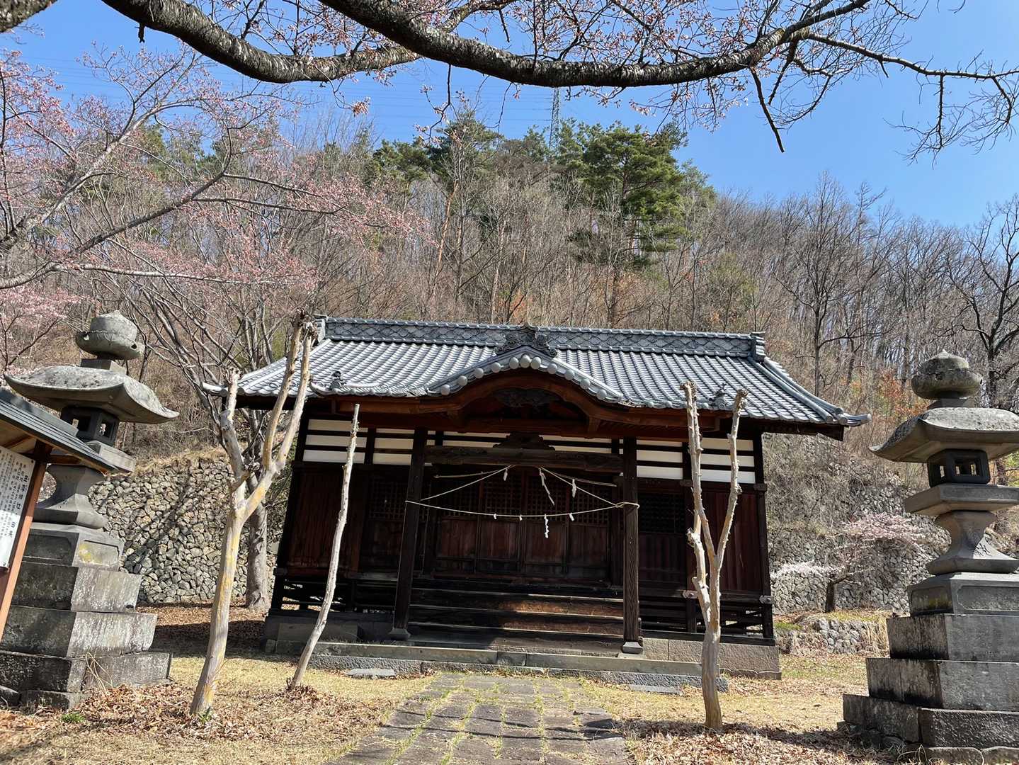 座摩神社到着。お祈り👏
ここの桜も満開🌸