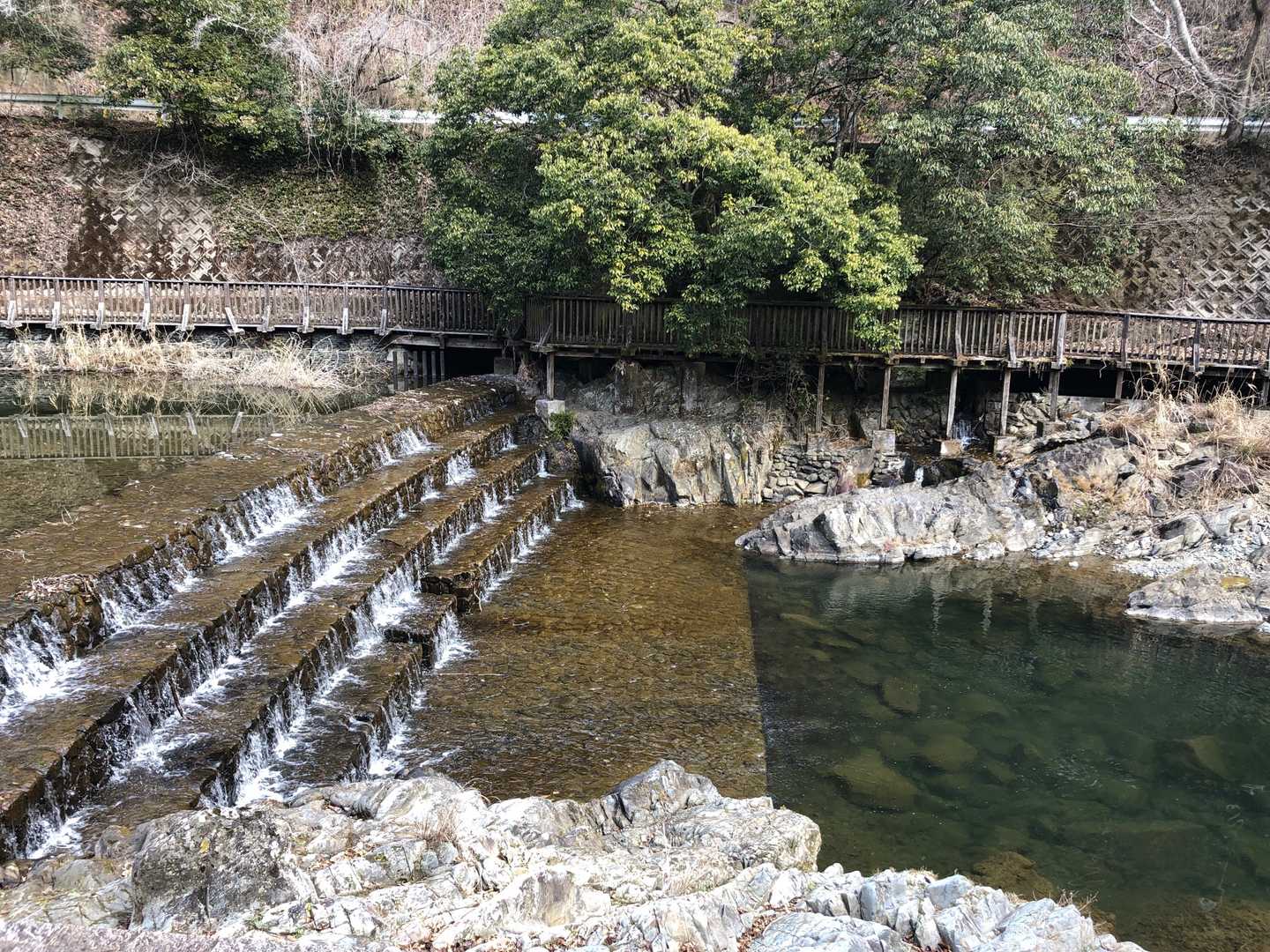 夏は水遊び場になる所かな〜