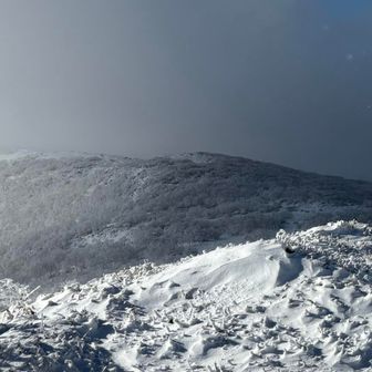 見えそうで見えない黒岩山頂