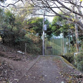 行き止まりみたいになってるとこの横から階段を登って