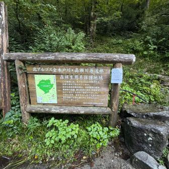 笠新道登山口、いつかは登りたい⛱️