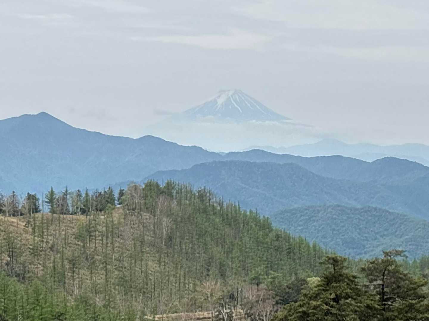 富士山見えました！天気が悪くて諦めていただけに感動です！