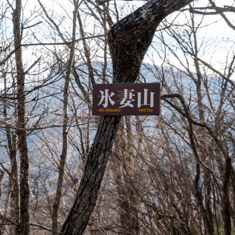 氷妻山の山頂に到着。氷のように冷たい妻とは、恐ろしい名前です😰