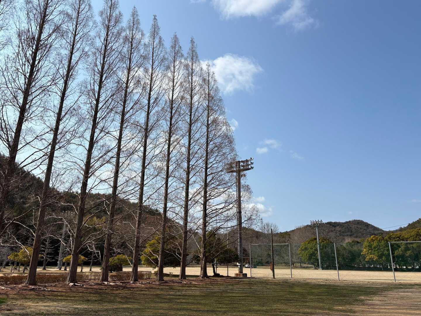 上道公園駐車場🅿️から歩くよ。
