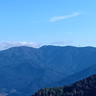 焼山寺からの展望、四国山脈、旭ヶ丸方面👀
