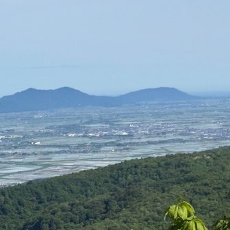 さっきまで居た角田山