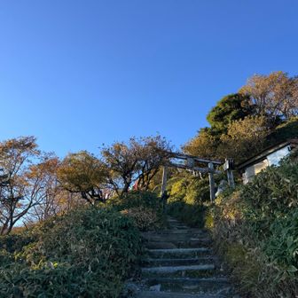 頂上ヒュッテが見えた！！