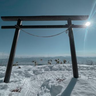 ９合目にある天空の鳥居。