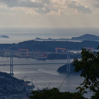 烽火山からの長崎港