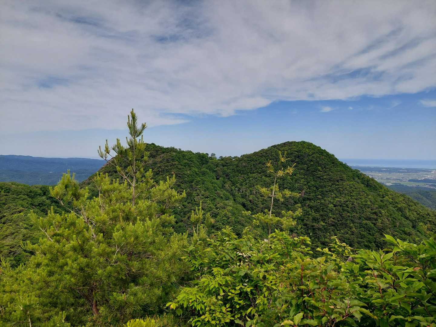 展望岩から鞍掛山