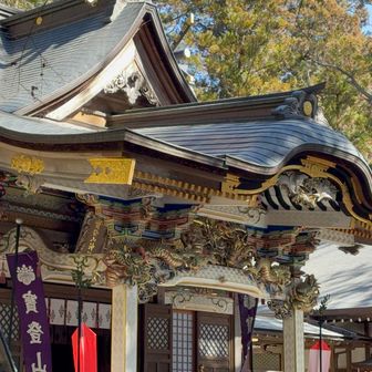 下山して宝登山神社　装飾が豪華✨
