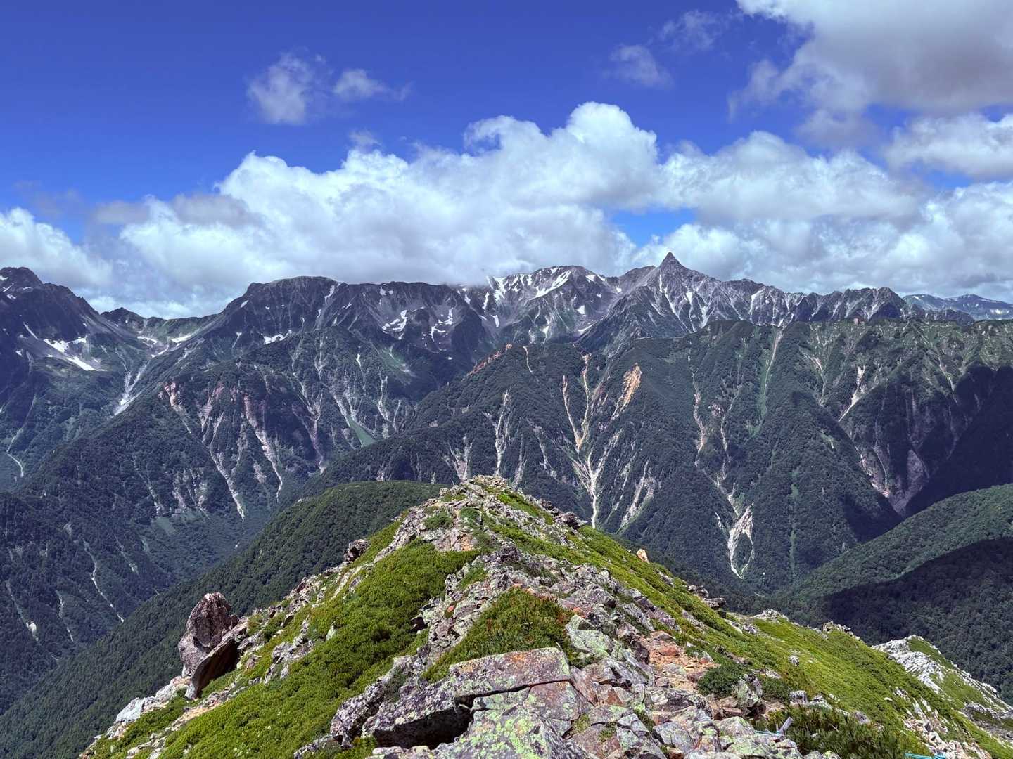 三股-常念岳-蝶ヶ岳 周回コースの写真