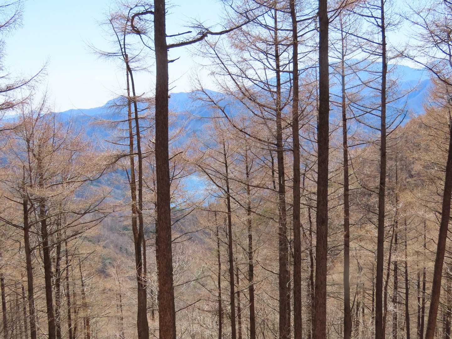 五十里湖が見えます。