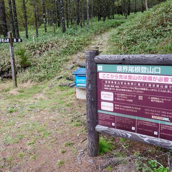 県界尾根登山口