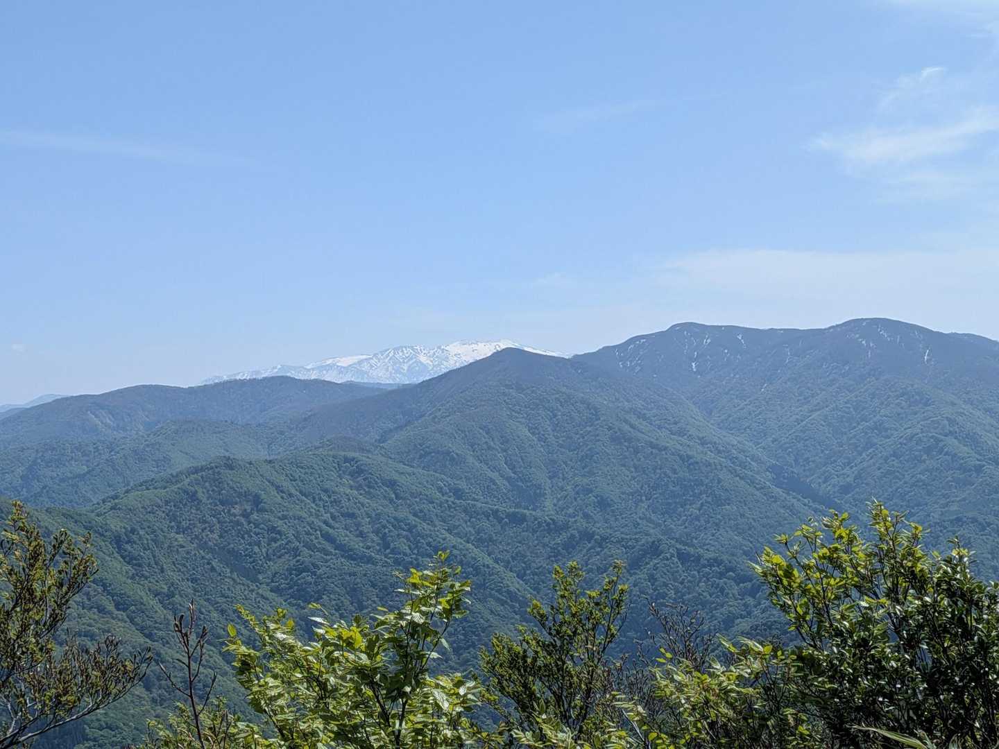 白山見えた！