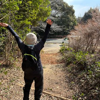 健脚コース登山口にゴール🥅 🥅　