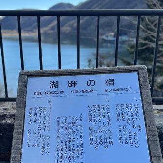 湖畔の宿
センサーがあるのか
突然音楽が流れてきてビビった💦