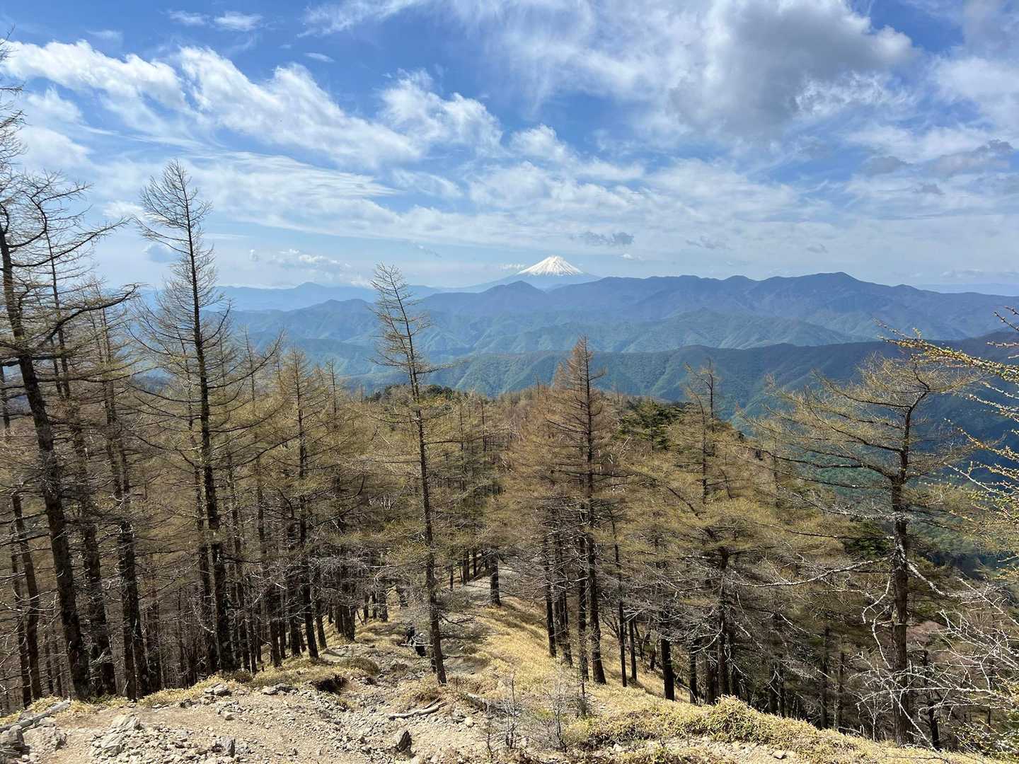 小雲取山-五十人平野営場管理小屋-堂所-小袖登山口-鴨沢バ 縦走コースの写真
