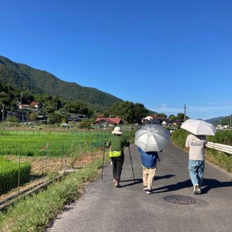 下山したら登山口に『はなまる＆かぷまる』さんがサプライズで待っていてくれました😍

ウルトラウォークの話しで盛り上がる😚