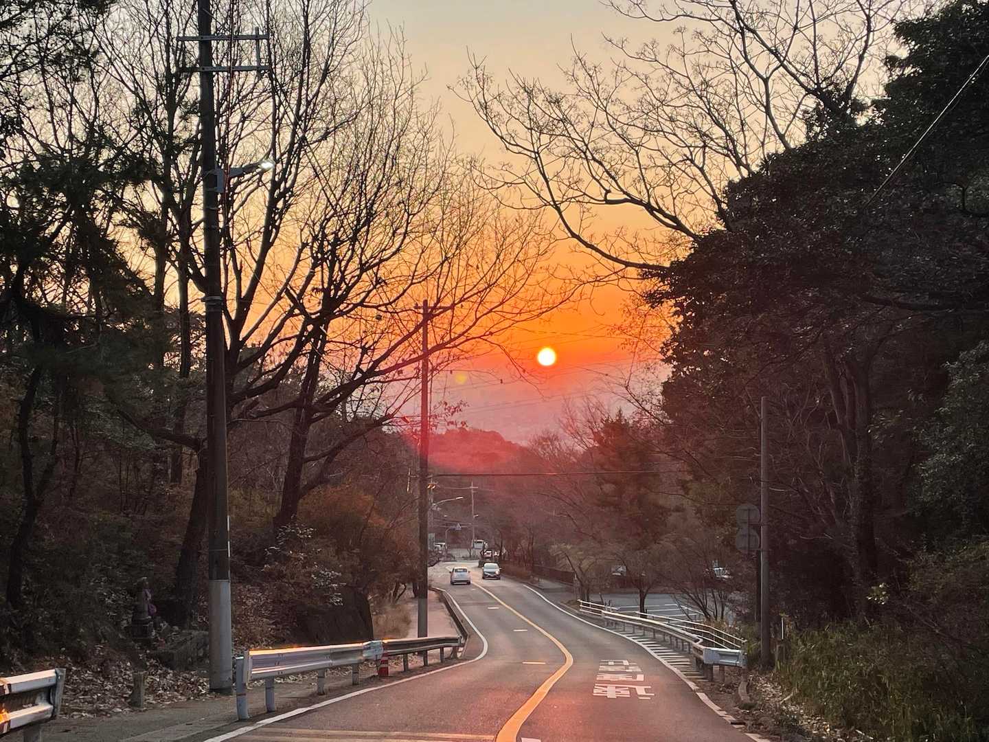 さて、駐車場🅿️まで頑張りますか💨　意外にも車の量が多かった気がします。