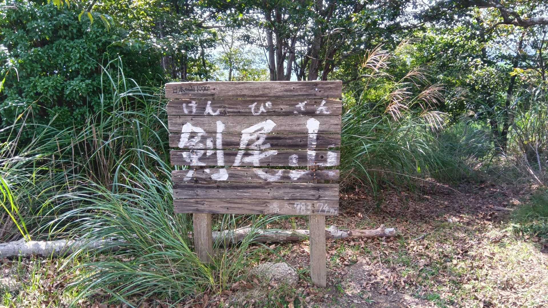 剣尾山 往復コースの写真
