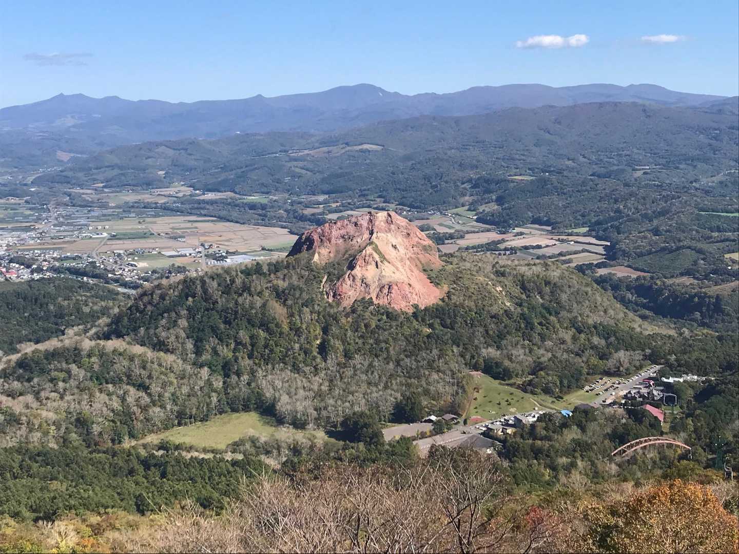 テラスから見た昭和新山