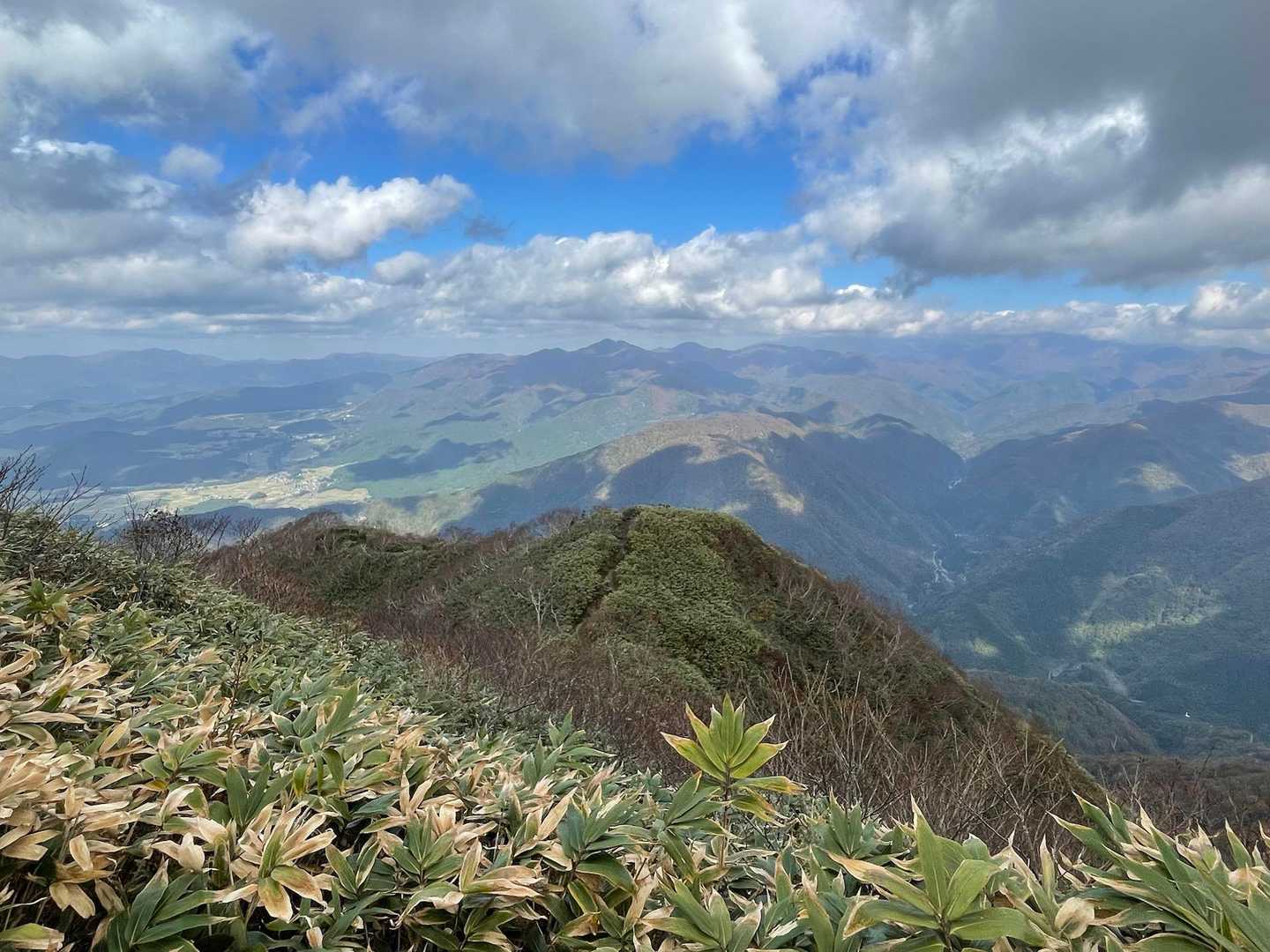 荒島岳勝原登山口-深谷ノ頭-シャクナゲ平-荒島岳-小荒島岳 往復コースの写真
