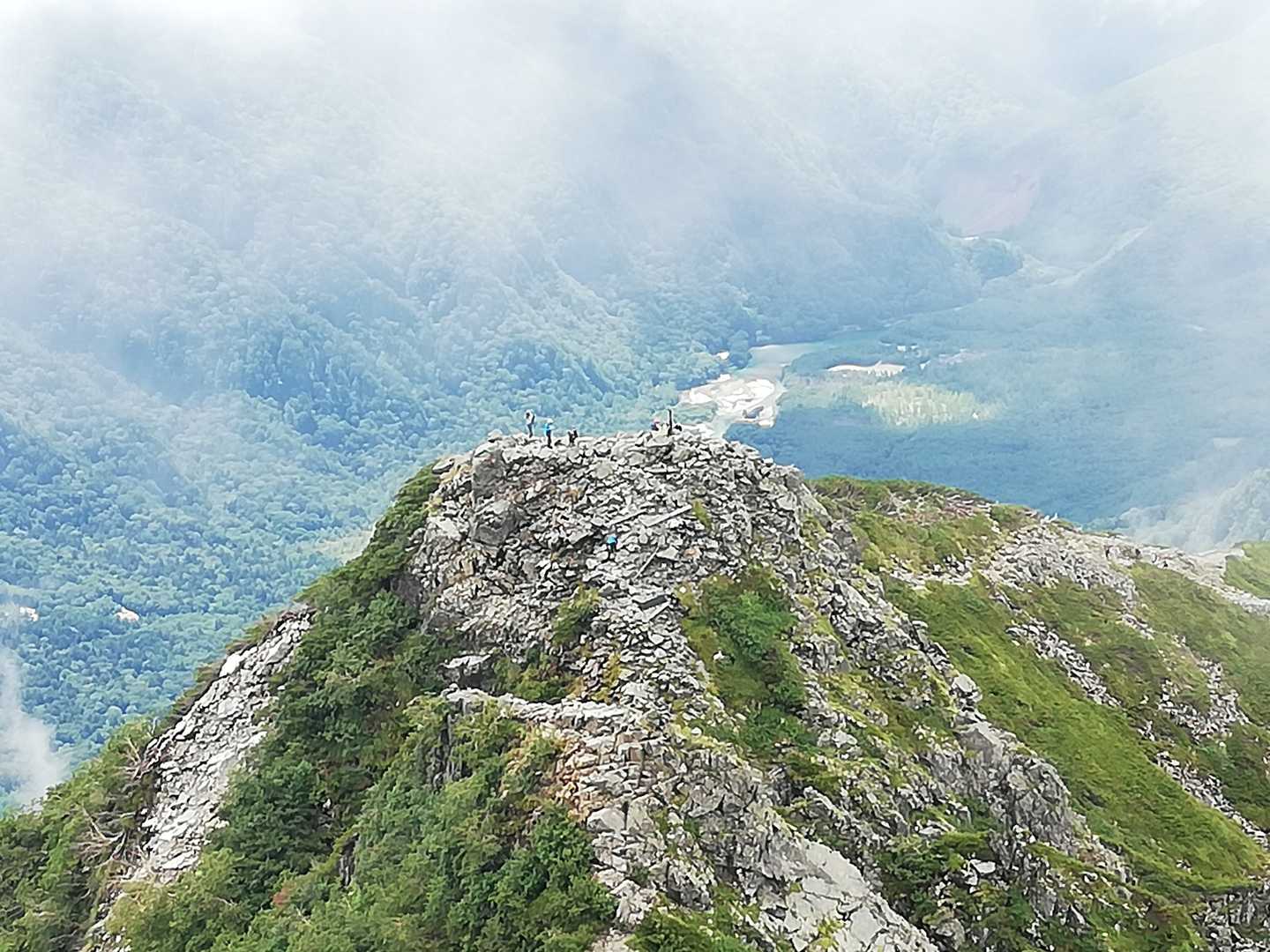 西穂独標と上高地