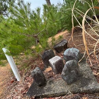 さぁ、これから三角点を中心に雨乞いを始める（？）