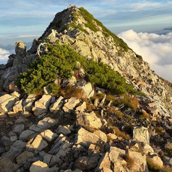 五竜岳山頂だ。