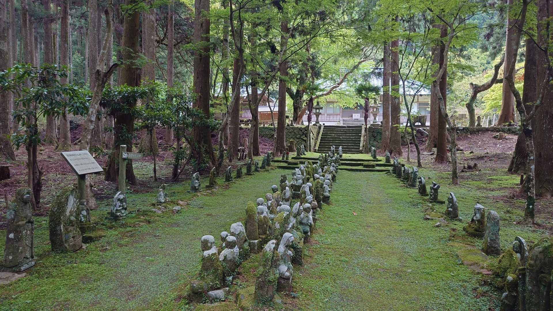 富貴野山宝蔵院の野仏がいっぱい
