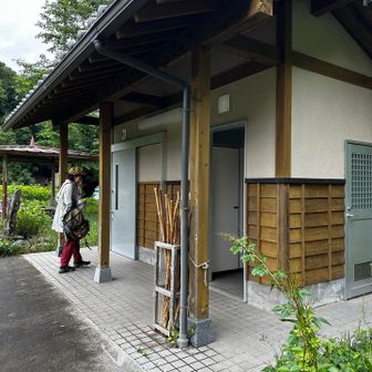 大正池のトイレは綺麗！