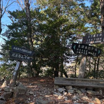 階段が終わったので、後は流す感じかな
はい、山頂到着😙
