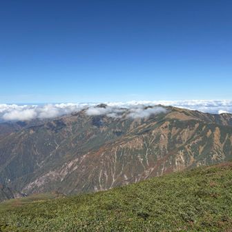 大日からみた北股岳方面