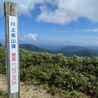 川上岳（かおれたけ）
眺望を求めて明るい所まで来てしまった😂