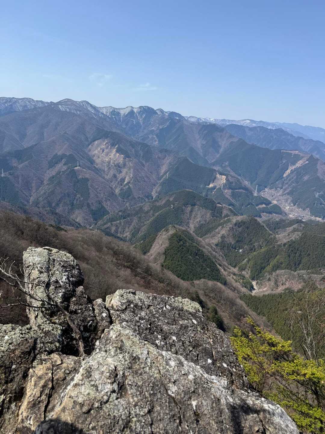 正丸駅-伊豆ヶ岳-武川岳-大持山-武甲山-浦山口駅 縦走コースの写真