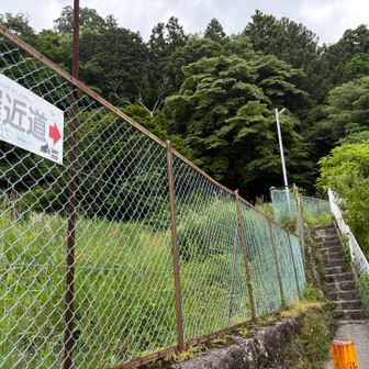 強羅の近道の階段。ここから延々階段が続いている。心臓破りの坂💦