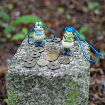 △点🐸君写真撮ってたら、足音が近づいてくるそして、同時にスマホのこんにちは通信のチャイムが鳴った、まさか登山者と会うとは、余り人気の無いお山なのに、そして登山者、こんにちはお一人ですか？
俺、ハイソロです、今日は蒸し暑いですね。
登山者、向こうに景色の良い展望所が有りベンチも有って休憩出来ますよ。
俺、ありがとう御座います。まだ昼飯食べてないからユックリ食べます。