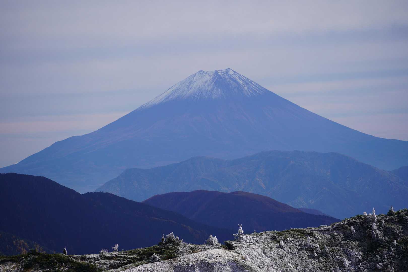 小河内岳往復 | 遥かな稜線が繋ぐ天空のオアシス、富士と塩見を望む大パノラマの写真