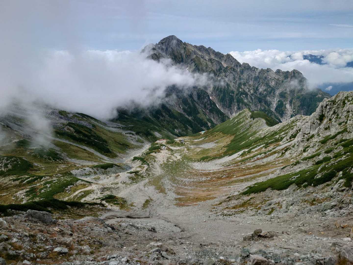 室堂-一ノ越-立山（雄山）-別山-前剱-剱岳-雷鳥沢 周回コースの写真