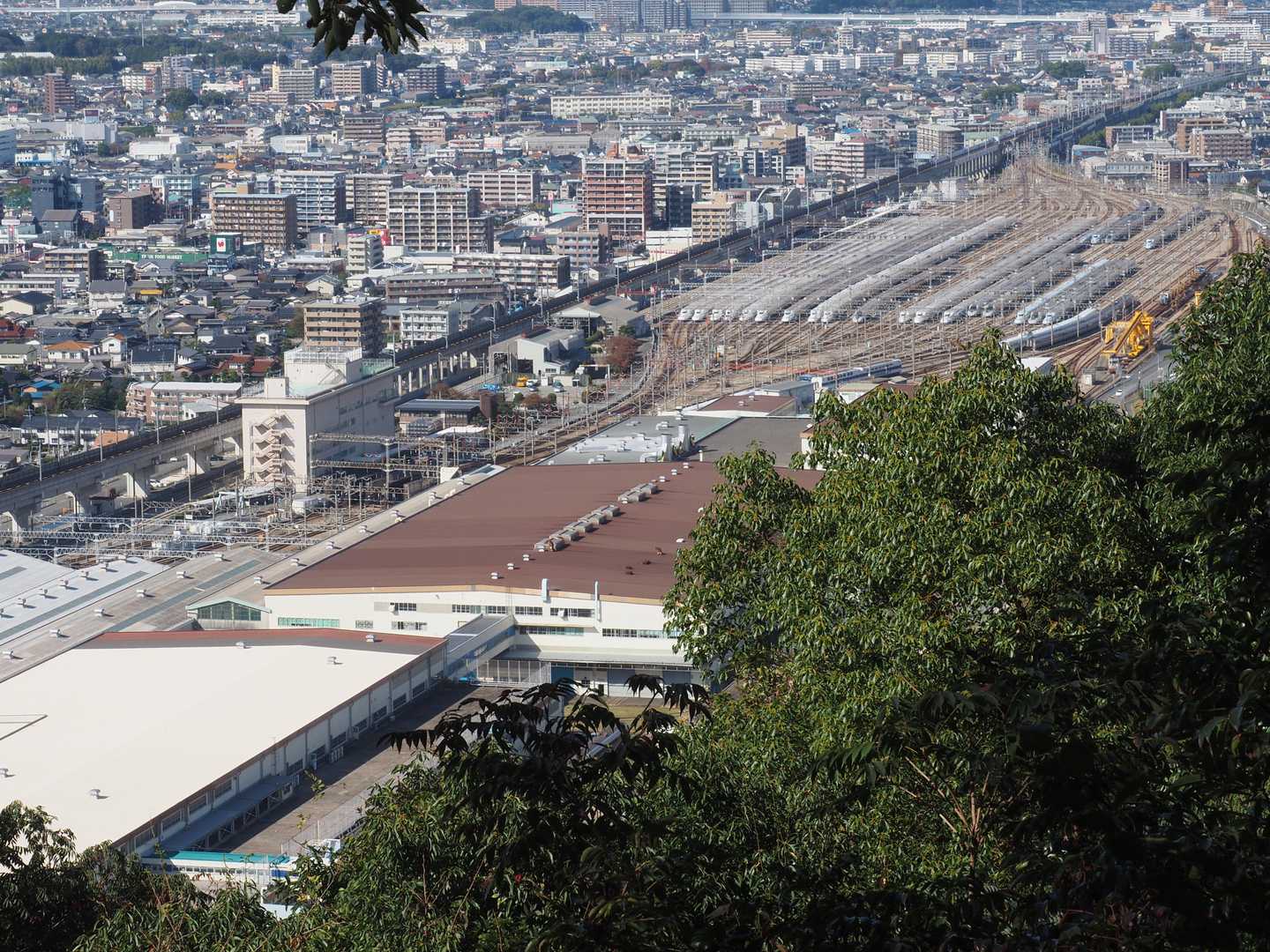新幹線が見えます