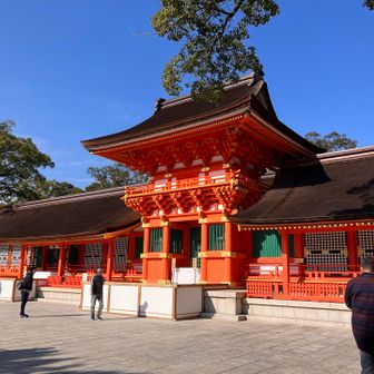 本殿にお参りしました🙇‍♂️二礼四拍手一礼👏