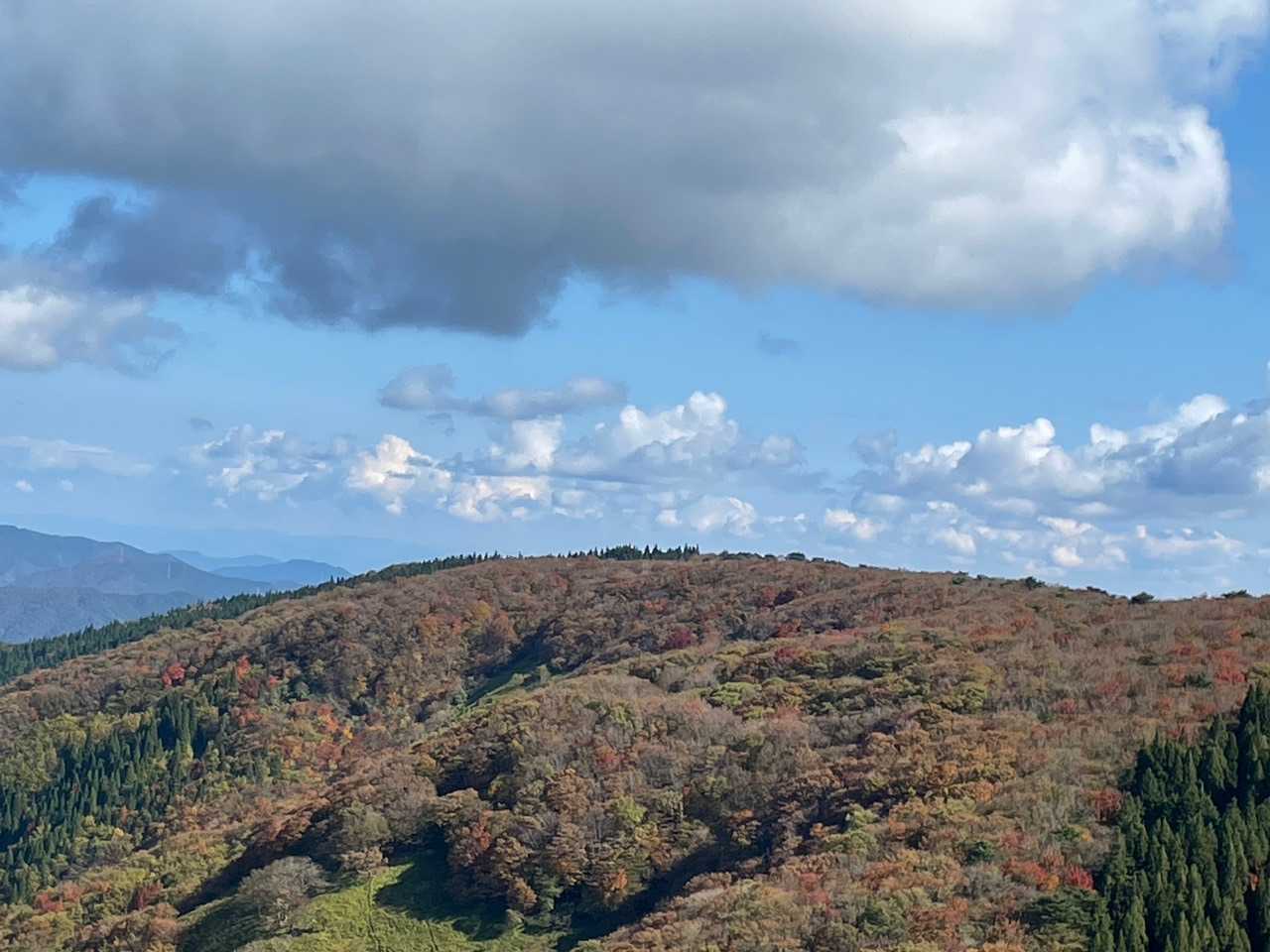 段ヶ峰からフトウガ峰への稜線
紅葉🍁して綺麗😍