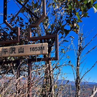 平沢山山頂
山名標識