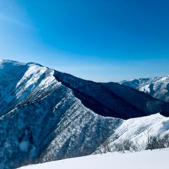 平標への稜線
あわよくば行こうと思ってましたが、時間の関係で今回はやめておきます