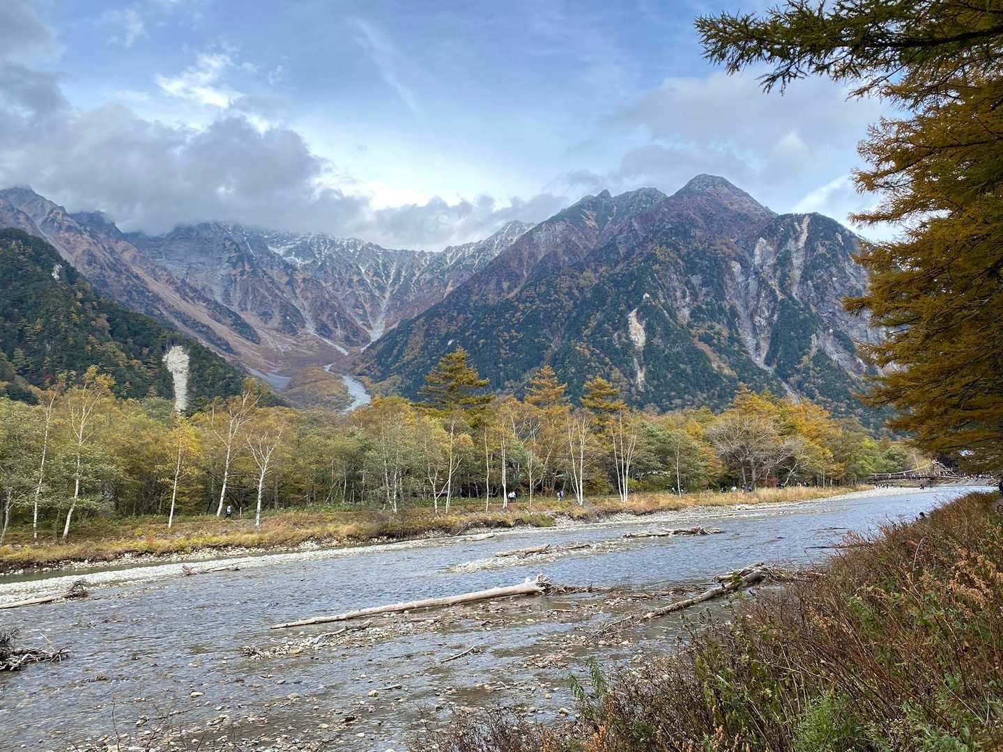 上高地バス停-河童橋-徳沢登山口 縦走コースの写真