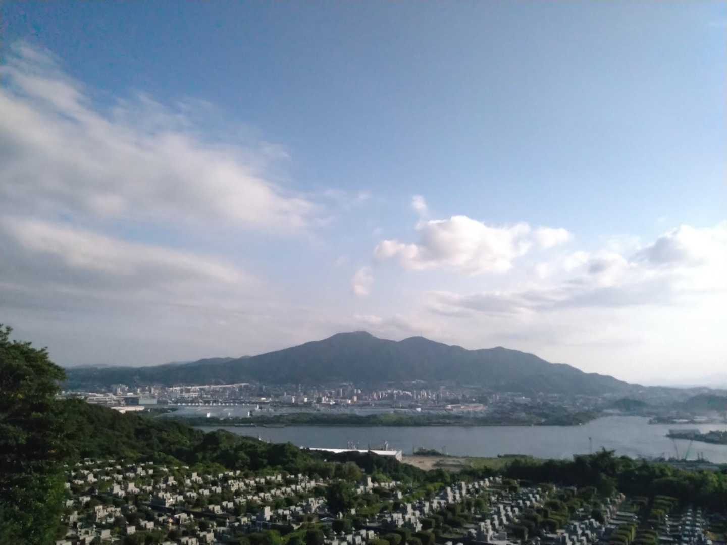 墓地からの絶景