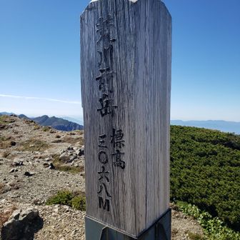 荒川前岳、崩落地帯、そのうち消えるかも