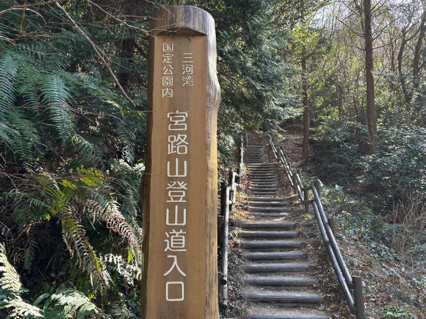 駐車場からすぐのらところに
登山道入口ーgo!!