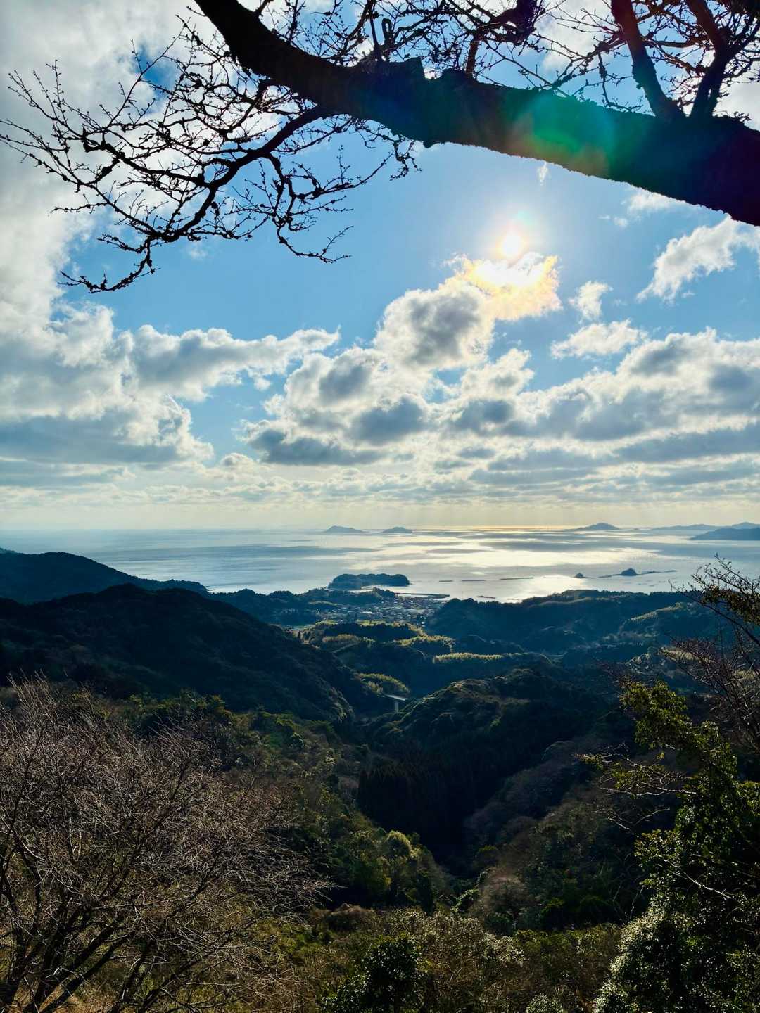 正面奥の２つの島は地無垢島と沖無垢島
右奥は保戸島、手前は黒島
合ってるかな🏝️
